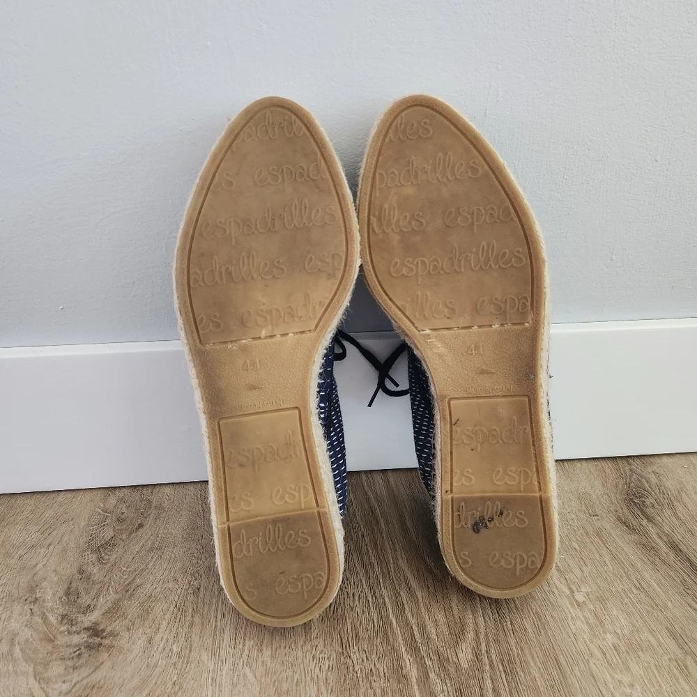 Loeffler Randall Women's Navy Blue Alfie Espadrille Sneakers - Picture 9 of 11